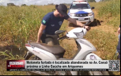 Motoneta furtada é localizada abandonada na Av. Canaã próxima a Linha Gaúcha em Ariquemes – Vídeo