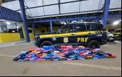PRF apreende quase 190 kg de skunk escondidos em carga de bebedouros em Vilhena/RO 