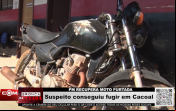 PM RECUPERA MOTO FURTADA – Suspeito conseguiu fugir em Cacoal – Vídeo