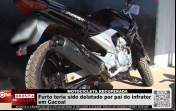 MOTOCICLETA RECUPERADA – Furto teria sido delatado por pai do infrator em Cacoal – Vídeo