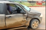 ARIQUEMES: Acidente no Trevo entre ônibus e Strada deixa avarias em veículos