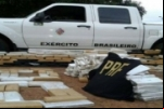 Polícia apreende drogas em veículo com brasão do Exército Brasileiro