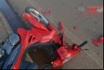 ARIQUEMES: Acidente entre moto e camionete deixa vítima ferida na Avenida Jamari
