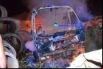 CUJUBIM: Micro–ônibus da prefeitura é incendiado