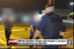 PM de Cujubim realiza abordagem a grupos de arruaceiros na RO–205 – Vídeo