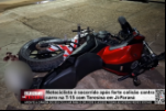 Motociclista é socorrido após forte colisão contra carro na T–15 com Teresina em Ji–Paraná – Vídeo