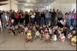 Presidente Alex Redano entrega playgrounds para escolas e creches de Ariquemes