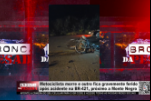 Motociclista morre e outro fica gravemente ferido após acidente na BR–421, próximo a Monte Negro – LIVE: ESTAMOS NO AR! PROGRAMA BRONCA DA PESADA