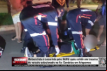 Motociclista é socorrido pelo SAMU após colidir em traseira de carro parado na Av. Candeias – LIVE: ESTAMOS NO AR! PROGRAMA BRONCA DA PESADA