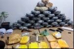 Operação realizada em Rolim de Moura apreende grande quantidade de droga e prendem três pessoas 