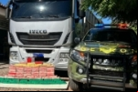 Carreta saiu de Rondônia: Gefron apreende 105 quilos de cocaína e provoca prejuízo de R$ 3,2 milhões às facções criminosas em MT