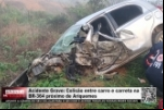 Acidente Grave: Colisão entre carro e carreta na BR–364 próximo de Ariquemes – Vídeo