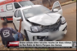 Grave colisão entre veículos resulta em duas vítimas na Rua Rubis do Bairro Parques das Gemas em Ariquemes – Vídeo