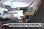Motorista perde controle de direção na Av. Jamari e acaba destruindo o canteiro central em Ariquemes – Vídeo